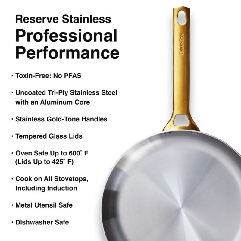 GreenPan™ Reserve 10-Piece Stainless Steel Cookware Set - image 11 of 12