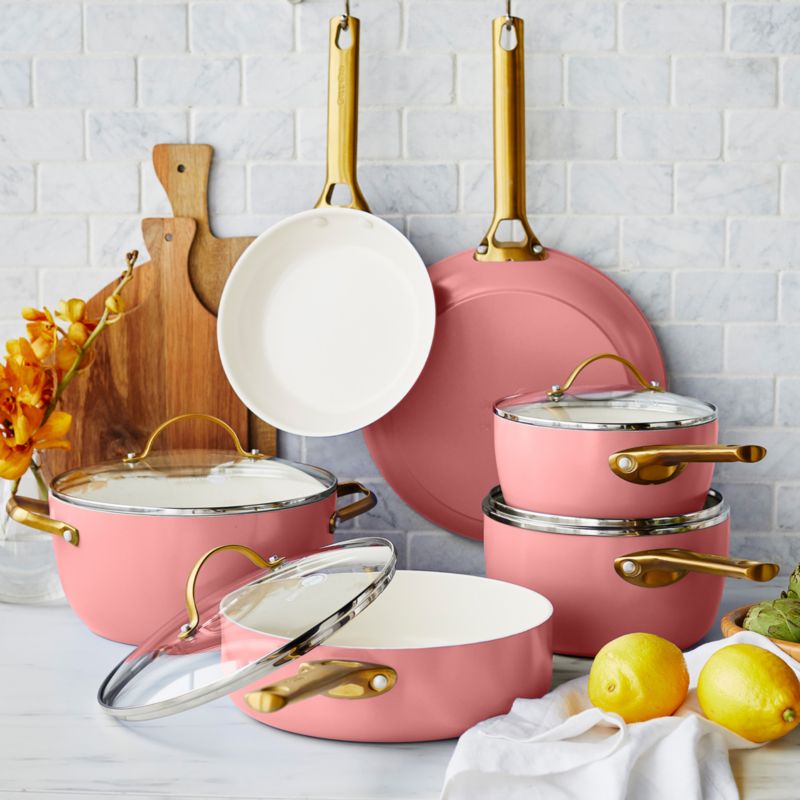 GreenPan ™ Reserve Coral 10-Piece Ceramic Non-Stick Cookware Set - image 3 of 7