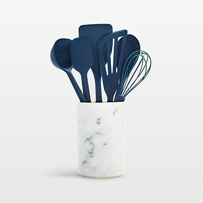 View GreenPan Platinum Navy Silicone 7-Piece Utensil and Crock Set details