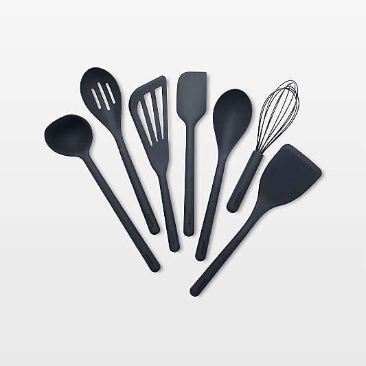 GreenPan Platinum Gray Silicone Tools 7-Piece Utensil Set