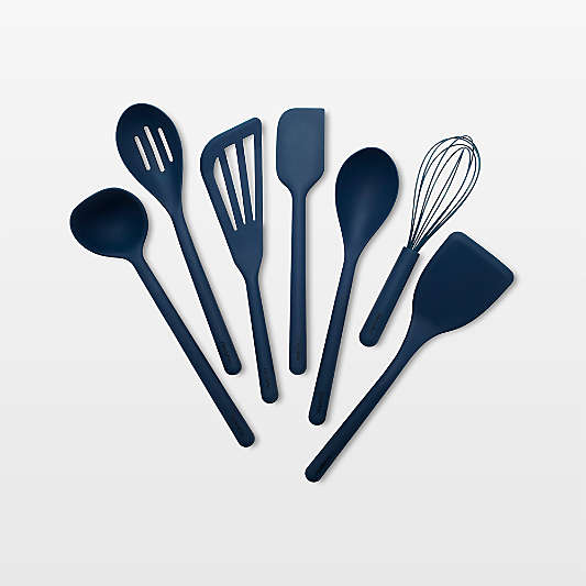 GreenPan Platinum Navy Silicone Tools 7-Piece Utensil Set