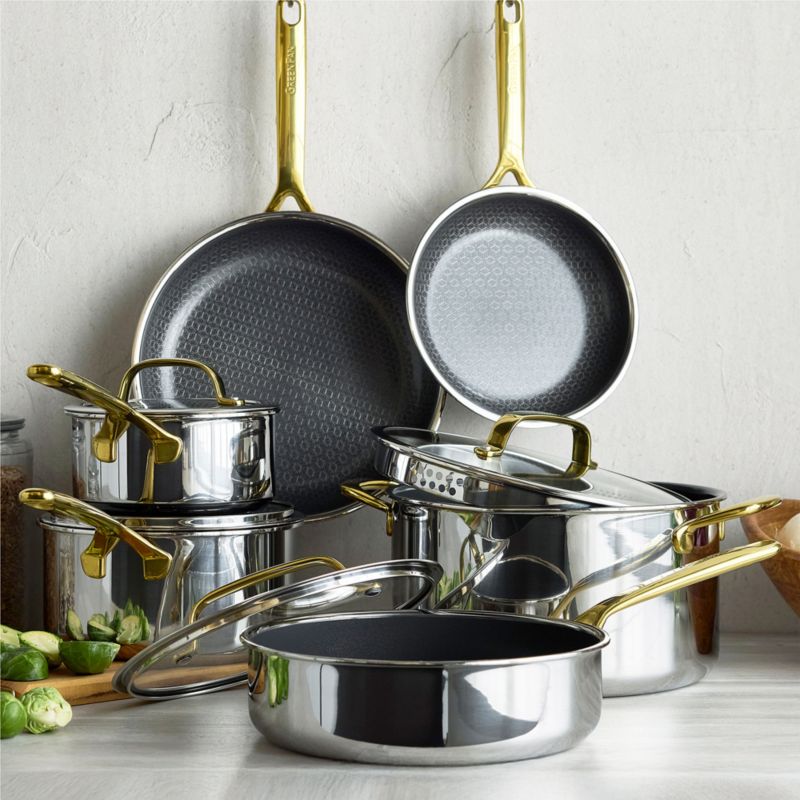 GreenPan™ Spectra Gold Thermabond Hybrid Ceramic Nonstick 10-Piece Cookware Set - image 1 of 7