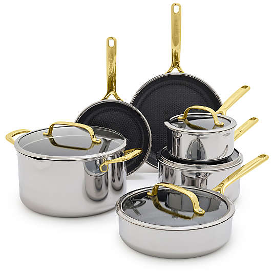 GreenPan™ Spectra Gold Thermobond Hybrid Ceramic Nonstick 10-Piece Cookware Set