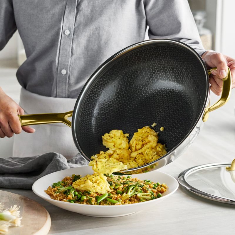 GreenPan™ Spectra Gold Thermabond Hybrid Ceramic Nonstick 12" Covered Wok - image 5 of 10