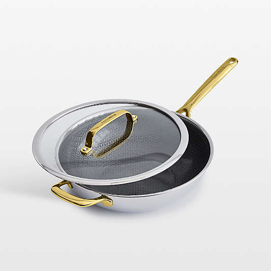 GreenPan™ Spectra Gold Thermobond Hybrid Ceramic Nonstick 12" Covered Wok