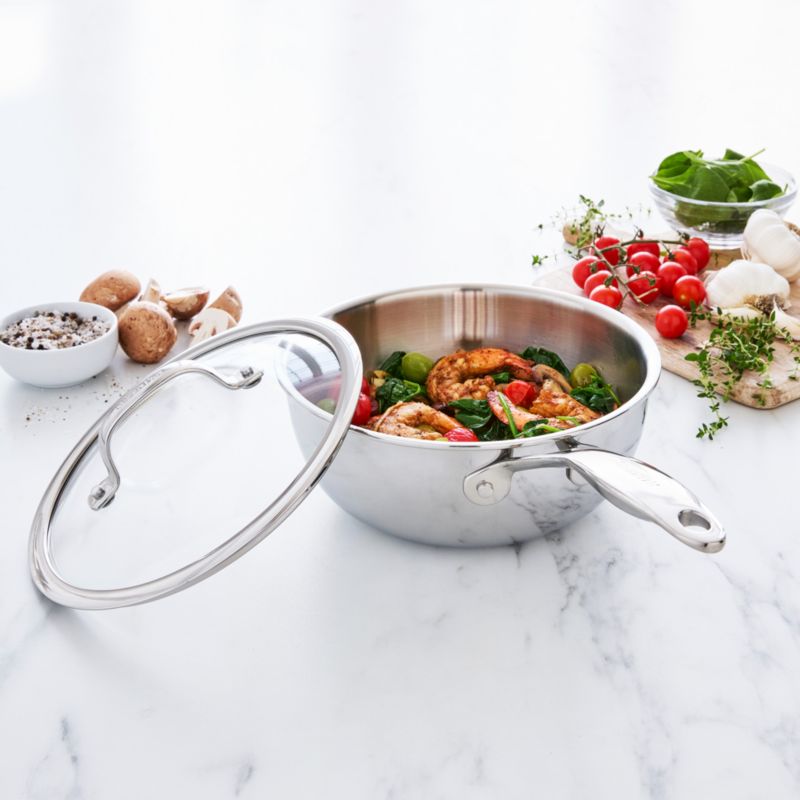 Greenpan ™ Valencia Pro Stainless Steel 2.5-Qt. Glass Covered Chef's Pan - image 4 of 5