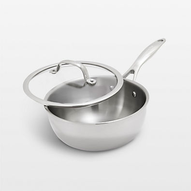 View Greenpan ™ Valencia Pro Stainless Steel 2.5-Qt. Glass Covered Chef's Pan details