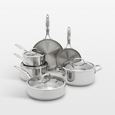View GreenPan™ Valencia Pro Stainless Steel 10-Piece Cookware Set details