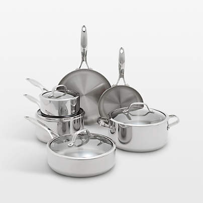 GreenPan™ Valencia Pro Stainless Steel 10-Piece Cookware Set