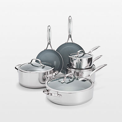 View GreenPan ™ Valencia Pro Stainless Steel 11-Piece Cookware Set details