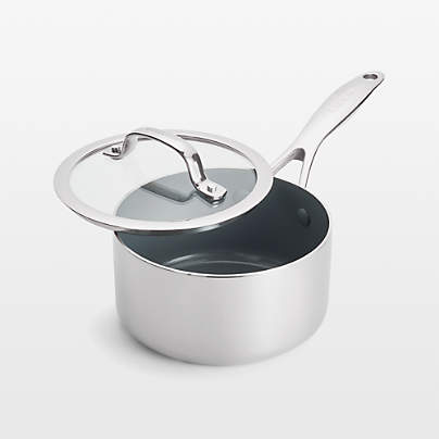 GreenPan ™ Valencia Pro Stainless Steel 1.66-Qt. Saucepan with Lid