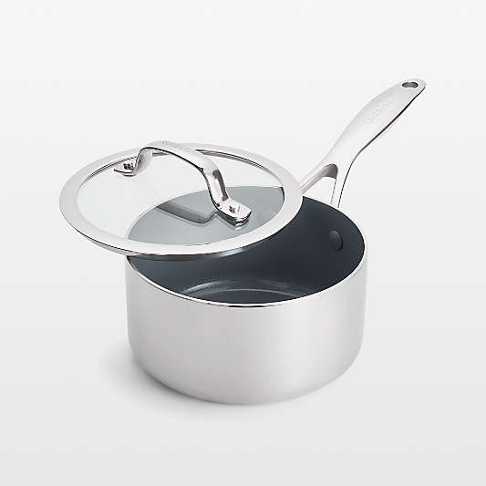 GreenPan ™ Valencia Pro Stainless Steel 1.66-Qt. Saucepan with Lid