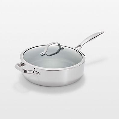 View GreenPan ™ Valencia Pro Stainless Steel 5-Qt. Saute Pan with Lid & Helper Hand details
