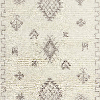 Gabey Figures Wool Dark Beige Kids 12"x18" Rug Swatch