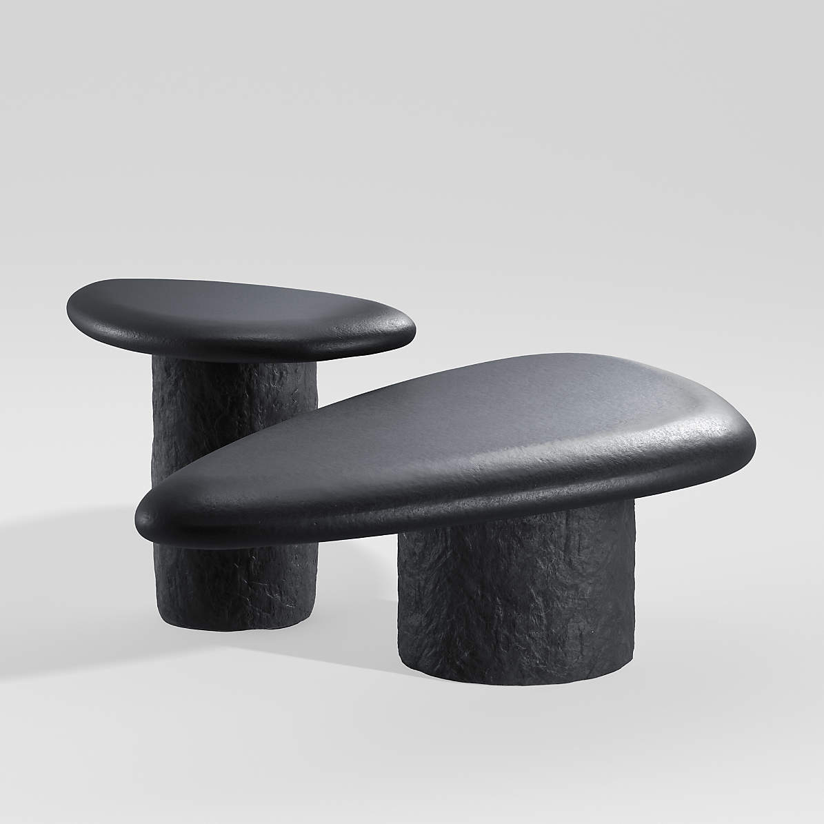 Crate and barrel black online coffee table