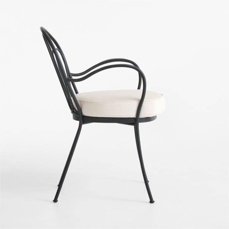 Galleria Metal Outdoor Dining Chair with Cushion