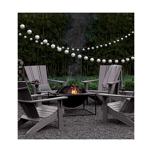 Vista II Slate Grey Outdoor Adirondack Chair by POLYWOOD®