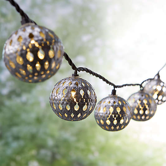 Galvanized Moroccan String Lights 12.5'