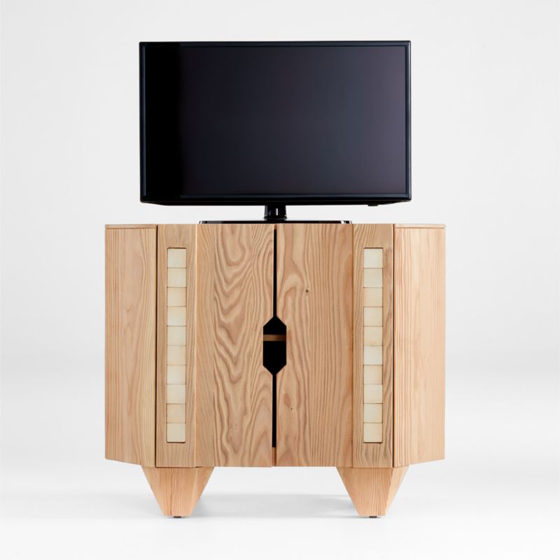 Galveston Corner Storage Media Console