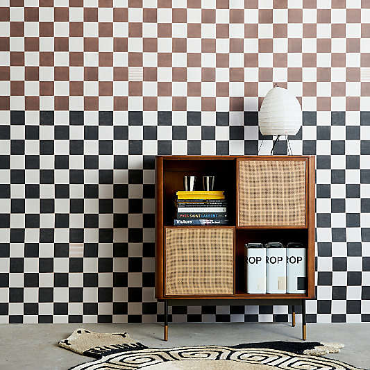 Backdrop Gambit Cocoa and Charcoal Wallpaper