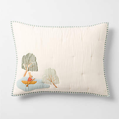 Game Time Garden Organic Cotton Kids Quilted Pillow Sham