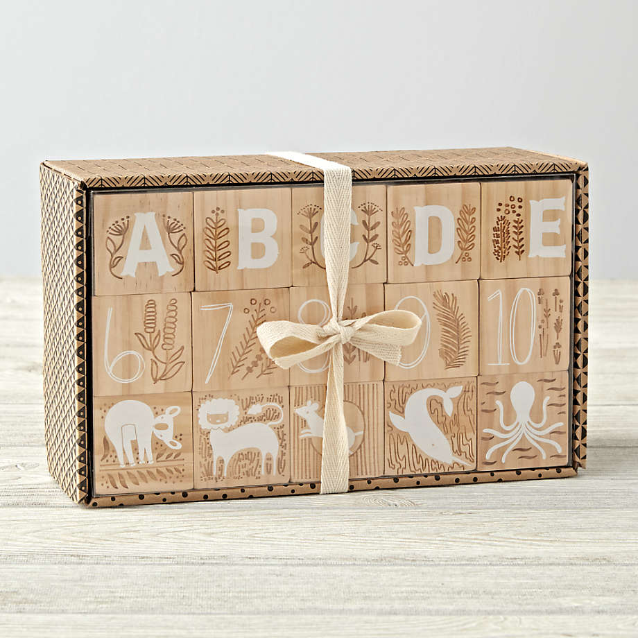 Etched shop wooden blocks