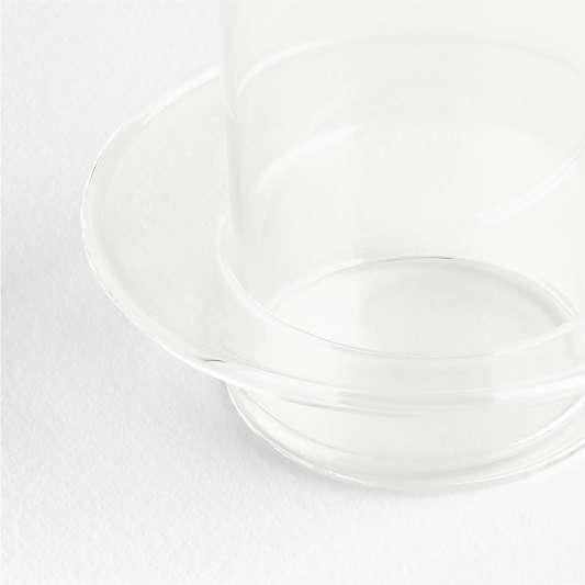 Gara Clear Glass Hurricane Candle Holder 7"