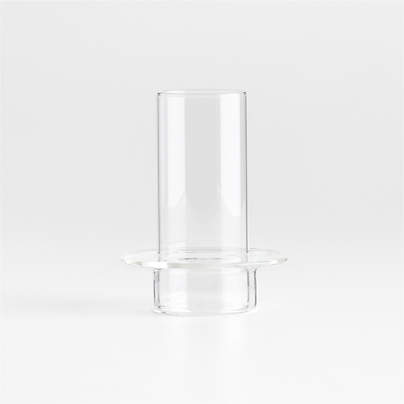 Gara Clear Glass Hurricane Candle Holder 5"