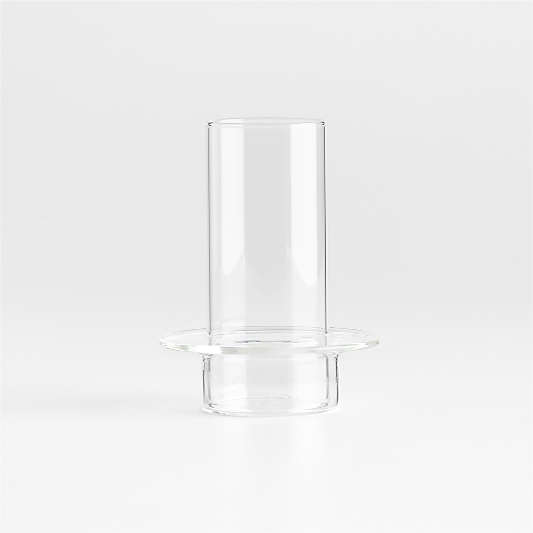 Gara Clear Glass Hurricane Candle Holder 5"