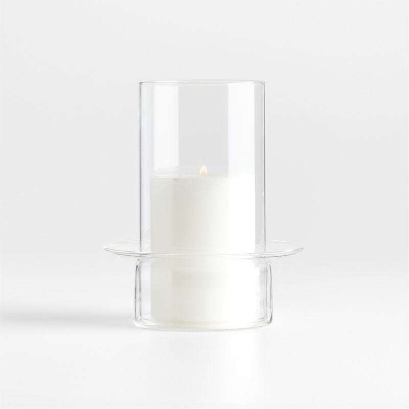 Gara Clear Glass Hurricane Candle Holder 7" - image 6 of 8