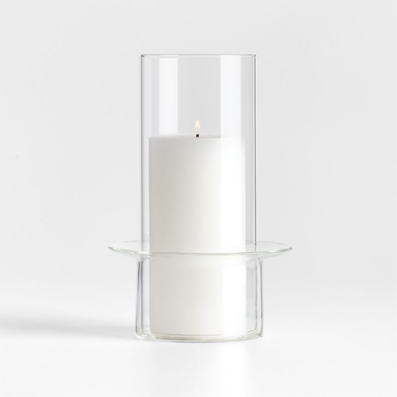 Gara Clear Glass Hurricane Candle Holder 9" - image 6 of 8