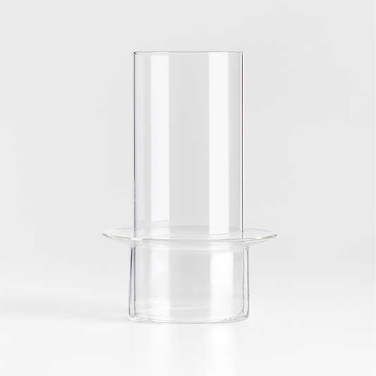 Gara Clear Glass Hurricane Candle Holder 9"