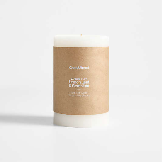 Garden Glow Lemon Leaf and Geranium Scented Indoor/Outdoor Bug Repellent Candle