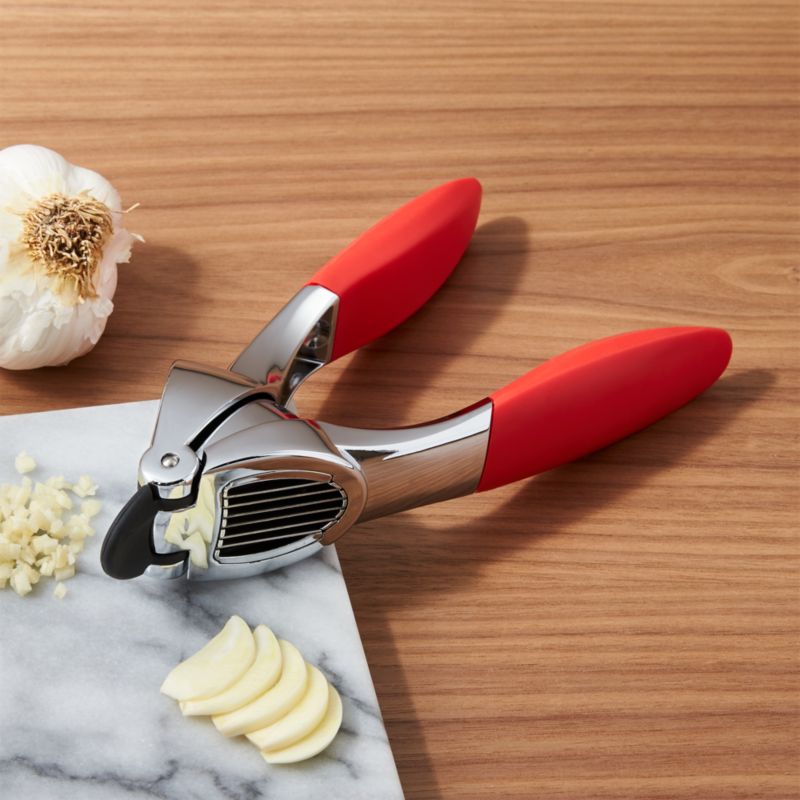 Red Garlic Press & Slice