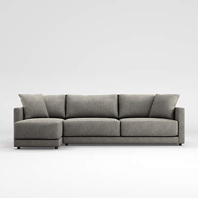 Gather 2 Piece Left Arm Chaise, Crate And Barrel Sectional Sofa With Chaise