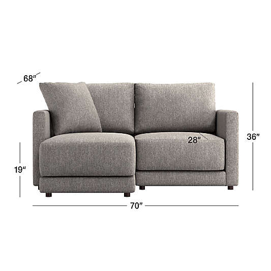 Gather Deep 2-Piece Small Space Sectional Sofa