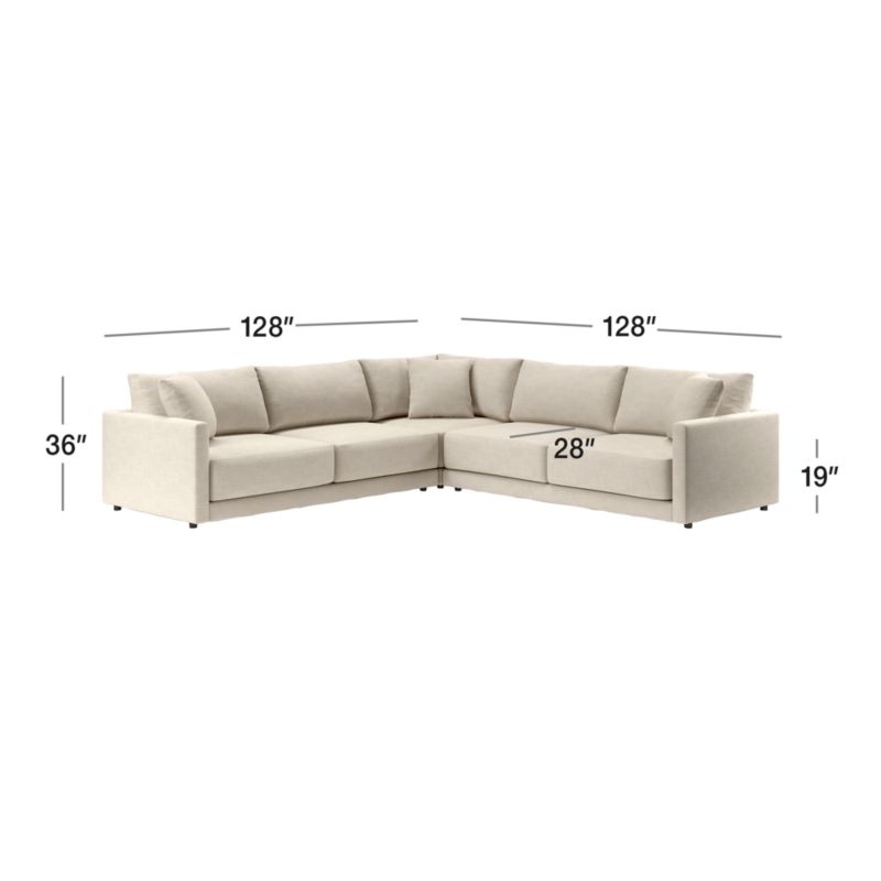 View Gather Deep 3-Piece Sectional Sofa - image 2 of 12