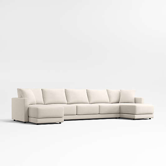 Gather 3-Piece Double-Chaise Sectional Sofa