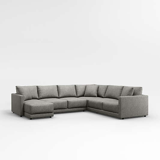 Gather Deep 3-Piece U-Shaped Sectional Sofa with Left-Arm Chaise