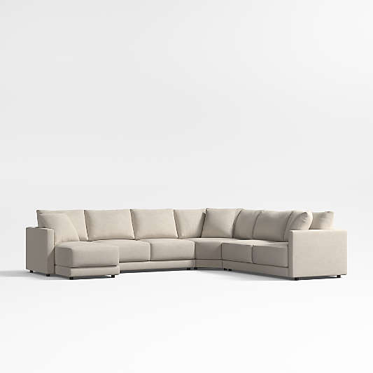 Gather 4-Piece Wedge Sectional Sofa with Chaise Lounge