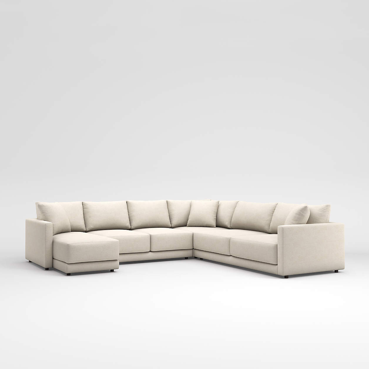 Gather Deep 4Piece Sectional Sofa + Reviews Crate & Barrel