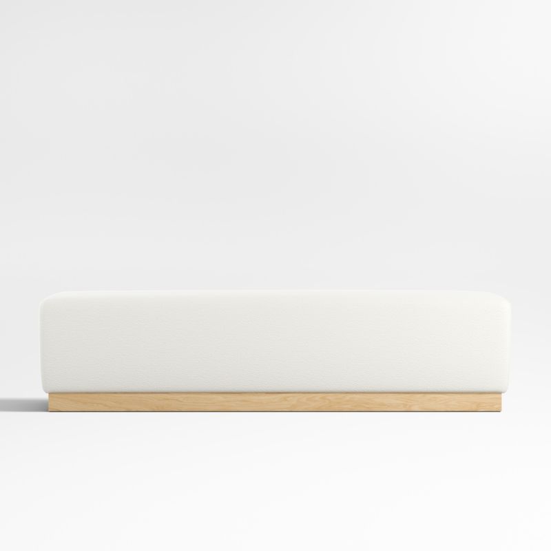 Gather 70" Ivory Upholstered Bench - image 0 of 6