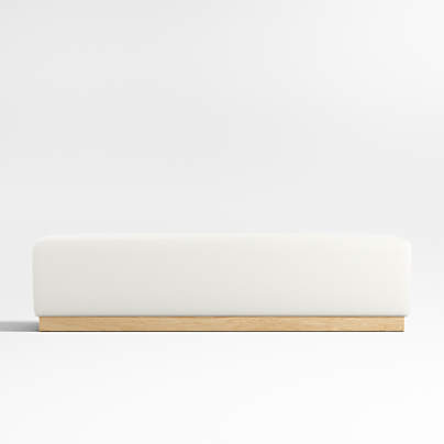 Gather 70" Ivory Upholstered Bench