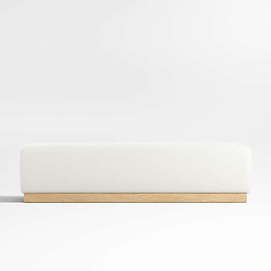 Gather 70" Ivory Upholstered Bench