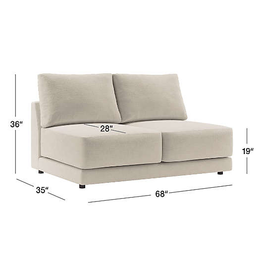 Gather Deep Armless Loveseat