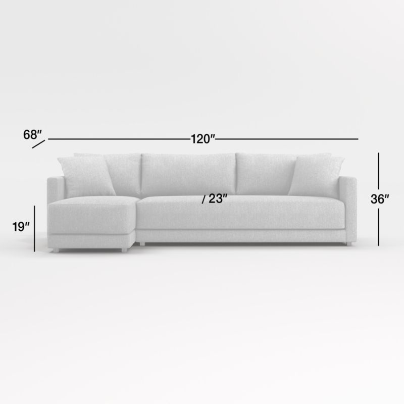 View Gather Deep 2-Piece Chaise Bench Sectional Sofa - image 3 of 17