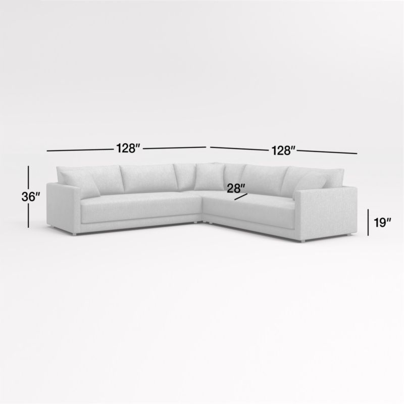 View Gather Deep 3-Piece L-Shaped Bench Sectional Sofa - image 3 of 16