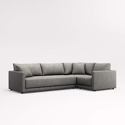 correct opvoeder intelligentie Gather Deep 3-Piece Bench Sectional + Reviews | Crate & Barrel