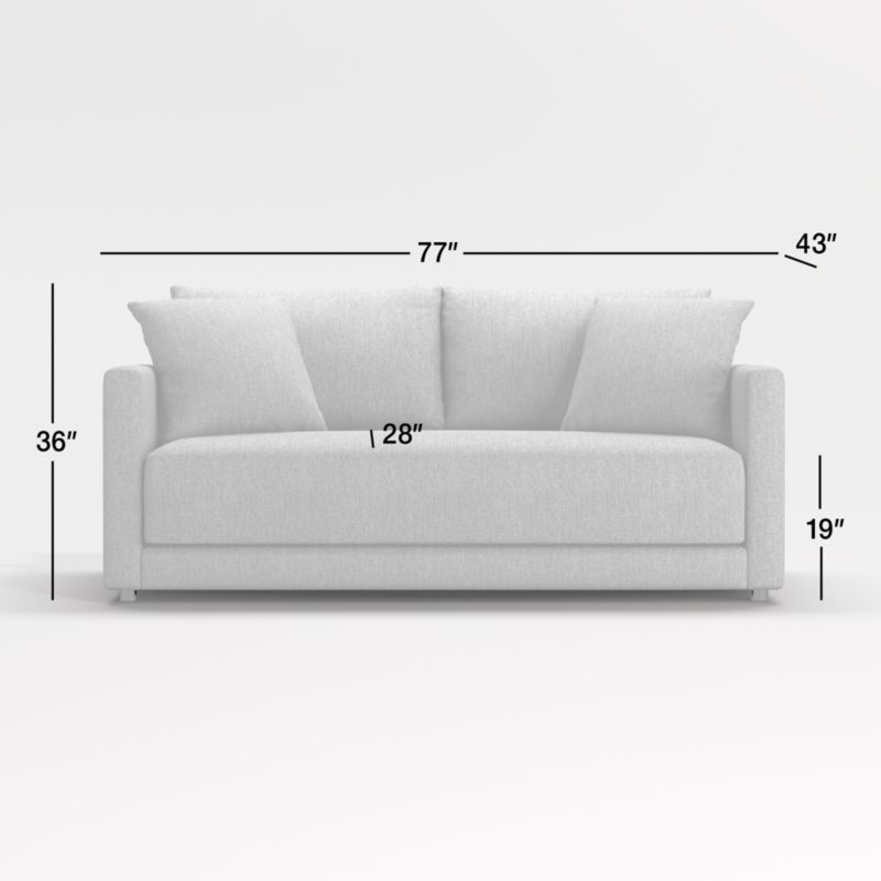 View Gather Deep Bench Apartment Sofa 77" - image 2 of 15