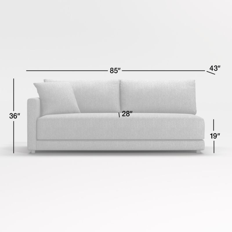 View Gather Deep Left-Arm Bench Sofa - image 2 of 4